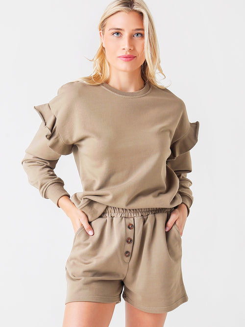 Greylin Women's Jamison Dropped-Shoulder French Terry Sweatshirt