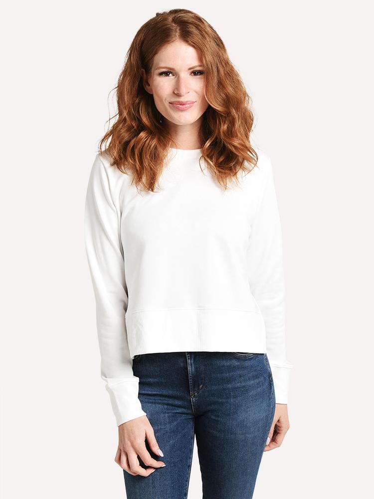 English Factory Women's French Terry Long Sleeve High Low Sweatshirt - Saint Bernard