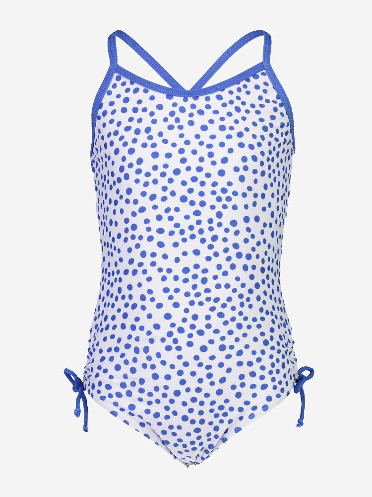 Snapper Rock Girls’ Cheetah Spot Crossback One Piece Swimsuit - Saint Bernard