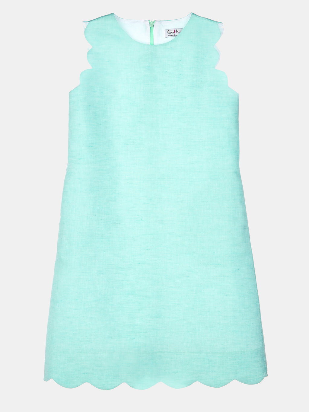 Gabby Girls' Scallop Solid Shift Dress - Saint Bernard