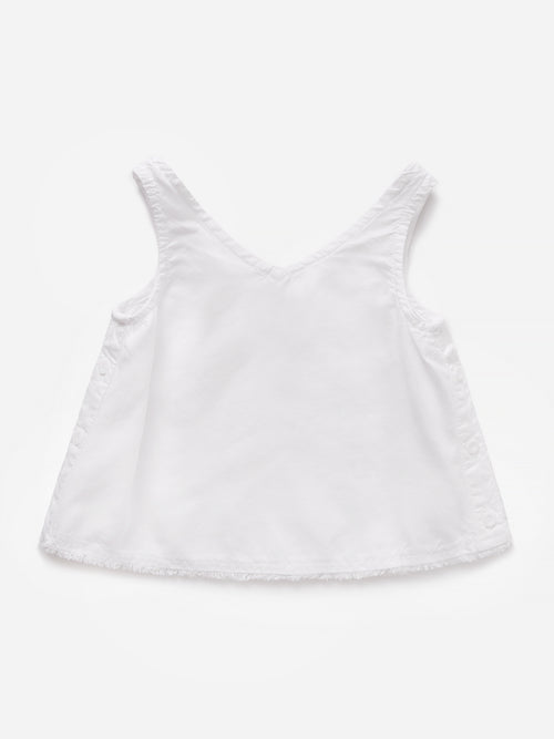 Bella Dahl Girls' Side Button Tank