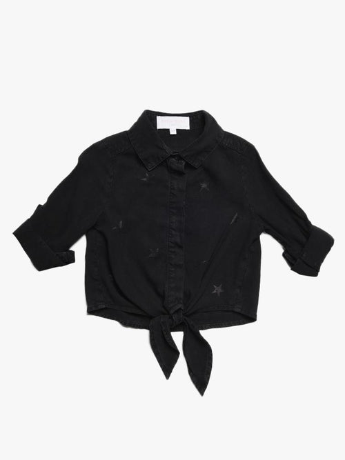 Bella Dahl Girls’ Tie Front Shirt with Stars