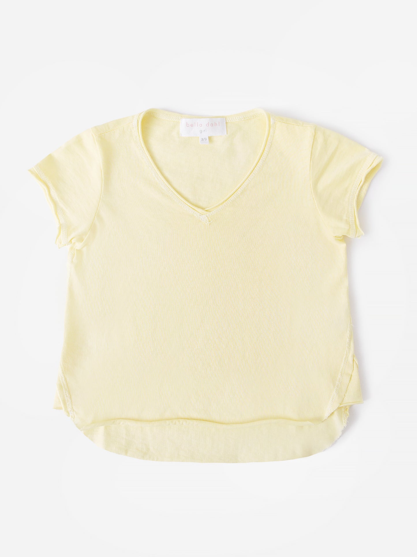 Bella Dahl Girls' V-Neck Tee - Saint Bernard