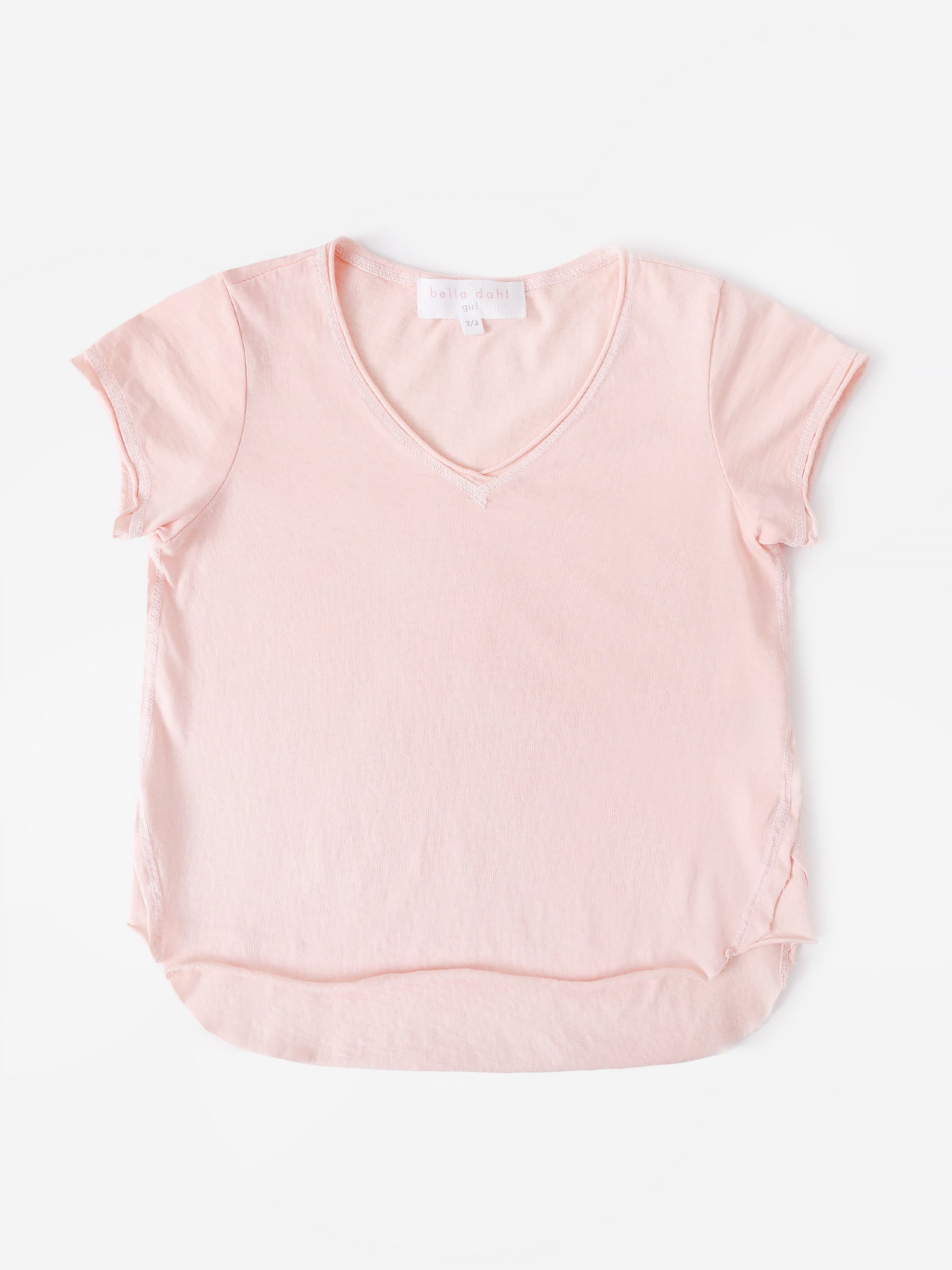 Bella Dahl Girls' V-Neck Tee - Saint Bernard