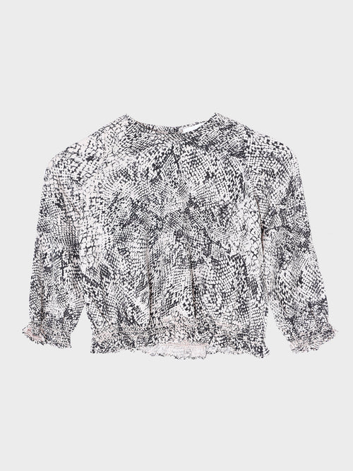 Bella Dahl Girls' Ruffle Edge Smock Top