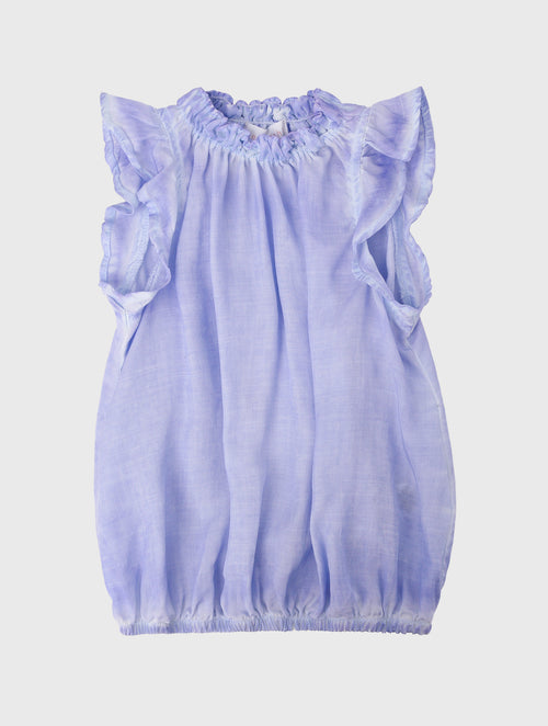 Bella Dahl Girls' Bubble Cap Sleeve Top