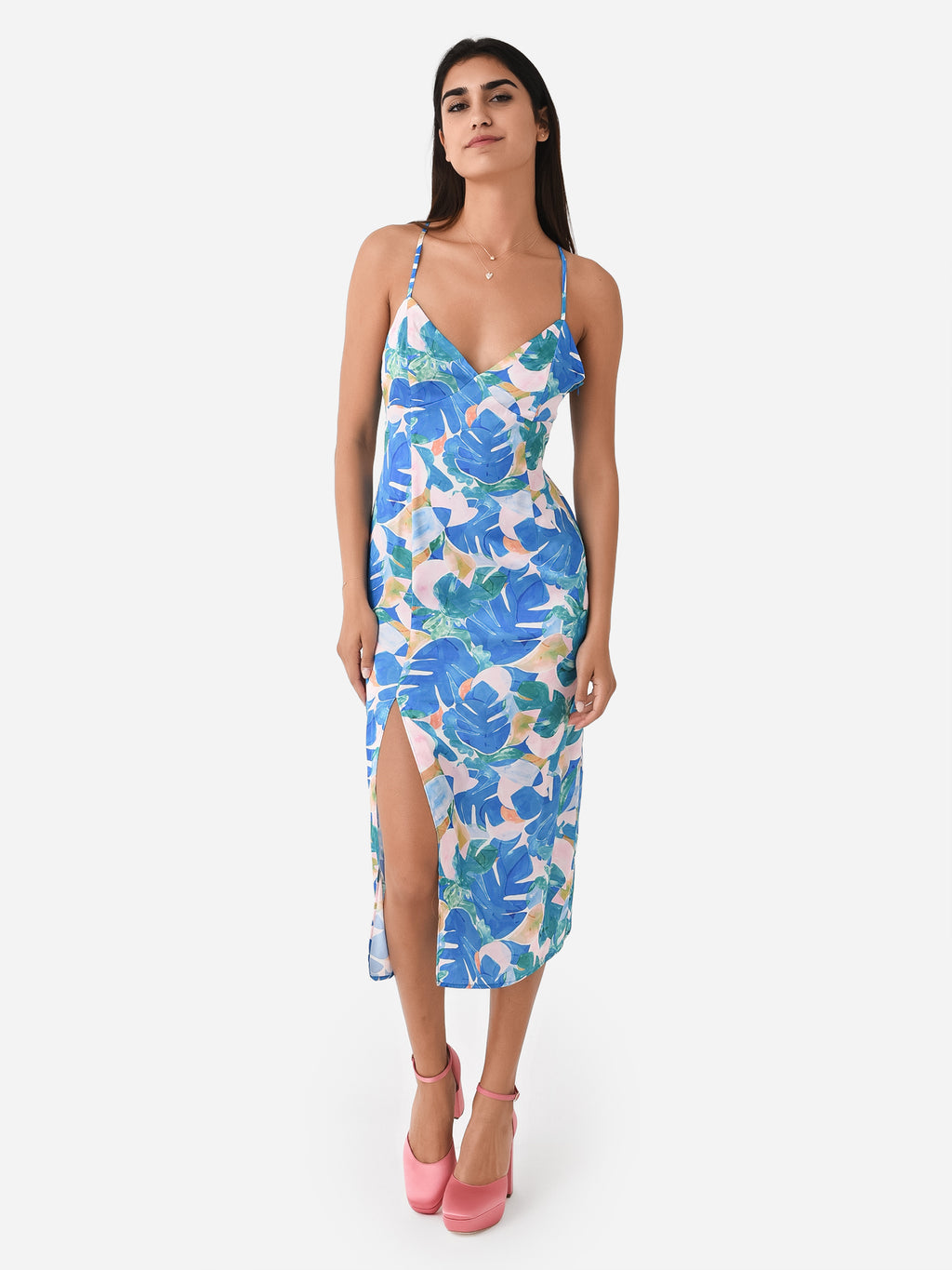 Greylin Women's Anis Slit Front Slip Dress - Saint Bernard