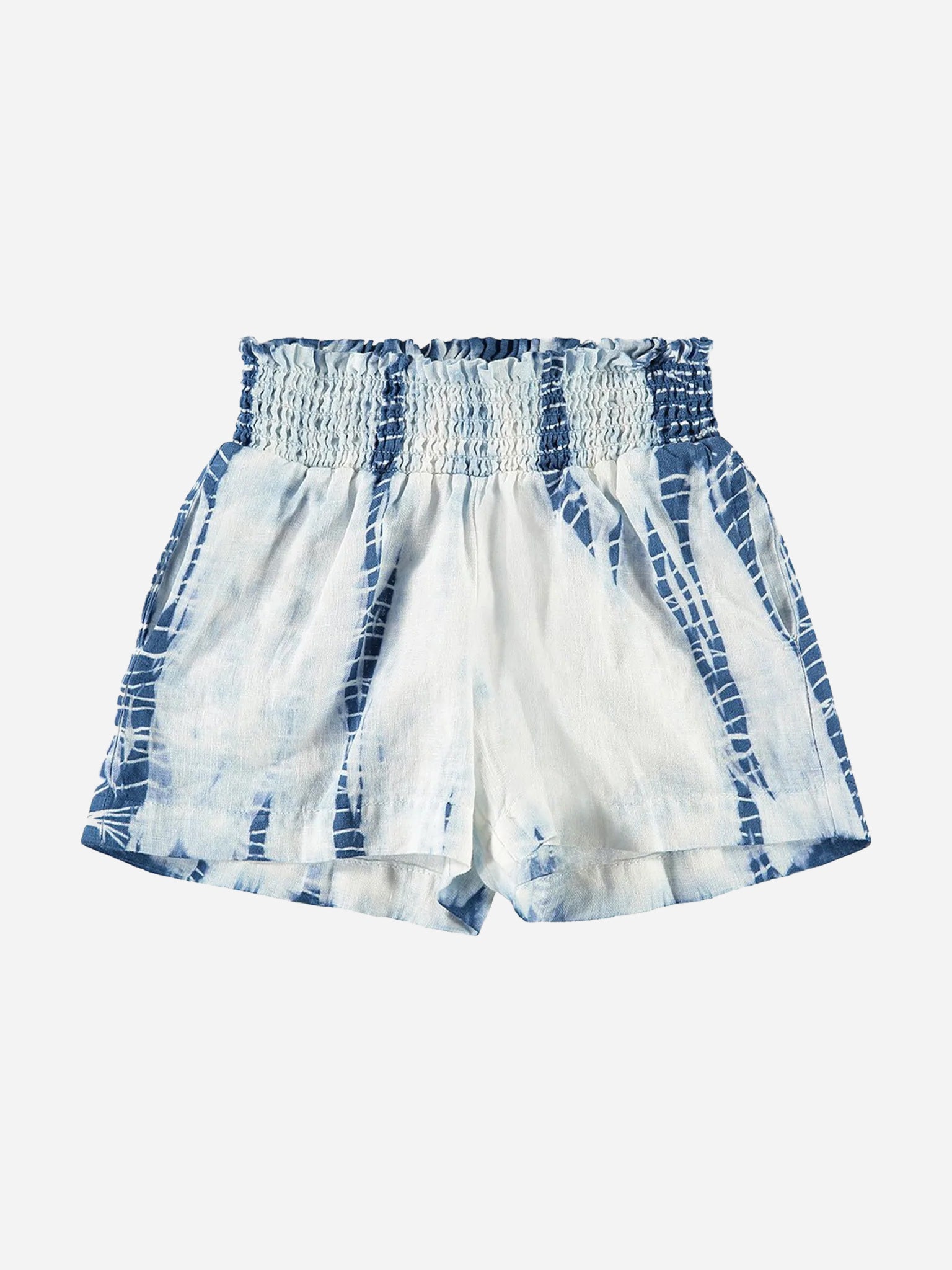 Bella Dahl Girls' Smocked Short - Saint Bernard