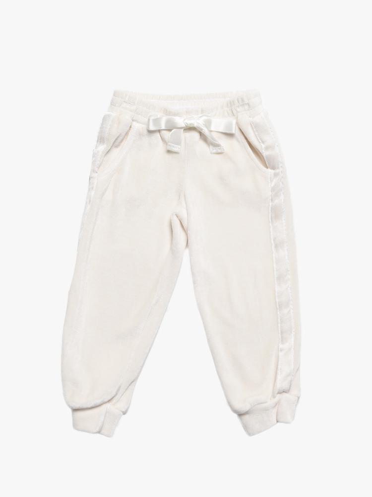 Bella Dahl Girls’ Track Jogger with Satin Stripe - Saint Bernard