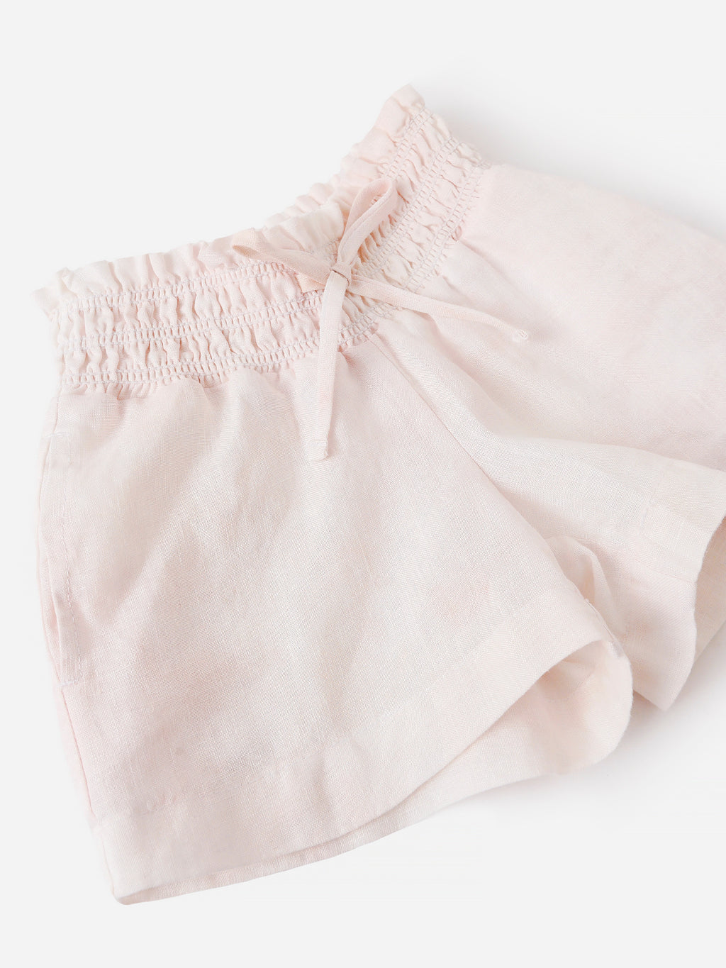 Bella Dahl Girls' Smocked Short - Saint Bernard
