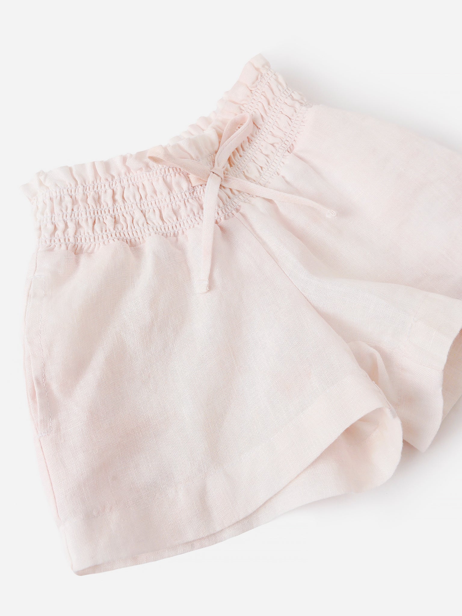 Bella Dahl Girls' Smocked Short - Saint Bernard