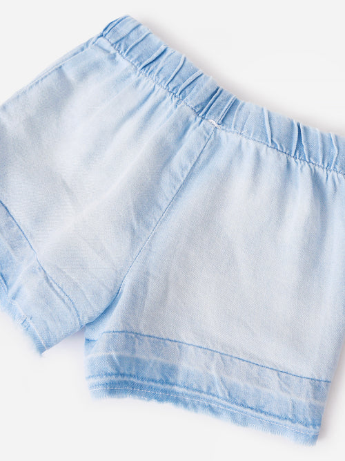Bella Dahl Girls' Pocket Short With Fray Hem
