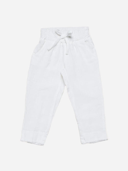 Bella Dahl Girls' Frayed Hem Pant