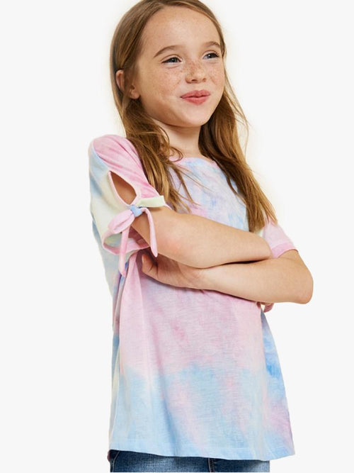 Hayden The Tie Dye Sleeve Tee - Saint Bernard