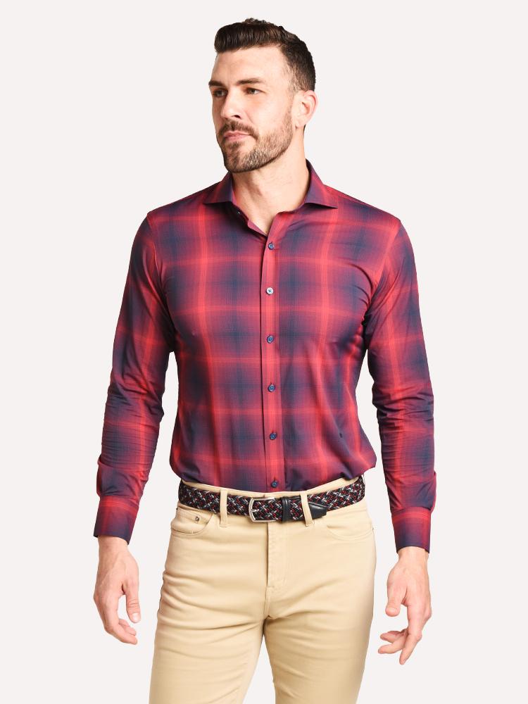 G/Fore Men's Midnight Sky Woven Shirt - Saint Bernard