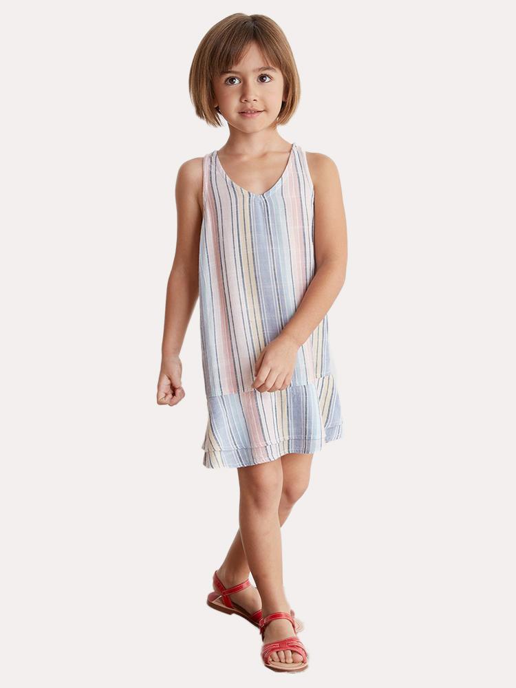 Bella Dahl Racer Back Ruffle Dress - Saint Bernard