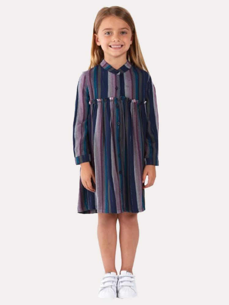Bella Dahl Girls' Fray Seam Dress - Saint Bernard