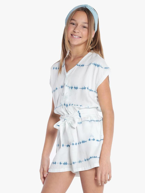 Bella Dahl Girls' Smock Back Romper