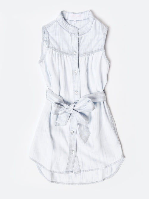 Bella Dahl Girls' Yoke Dress With Sash