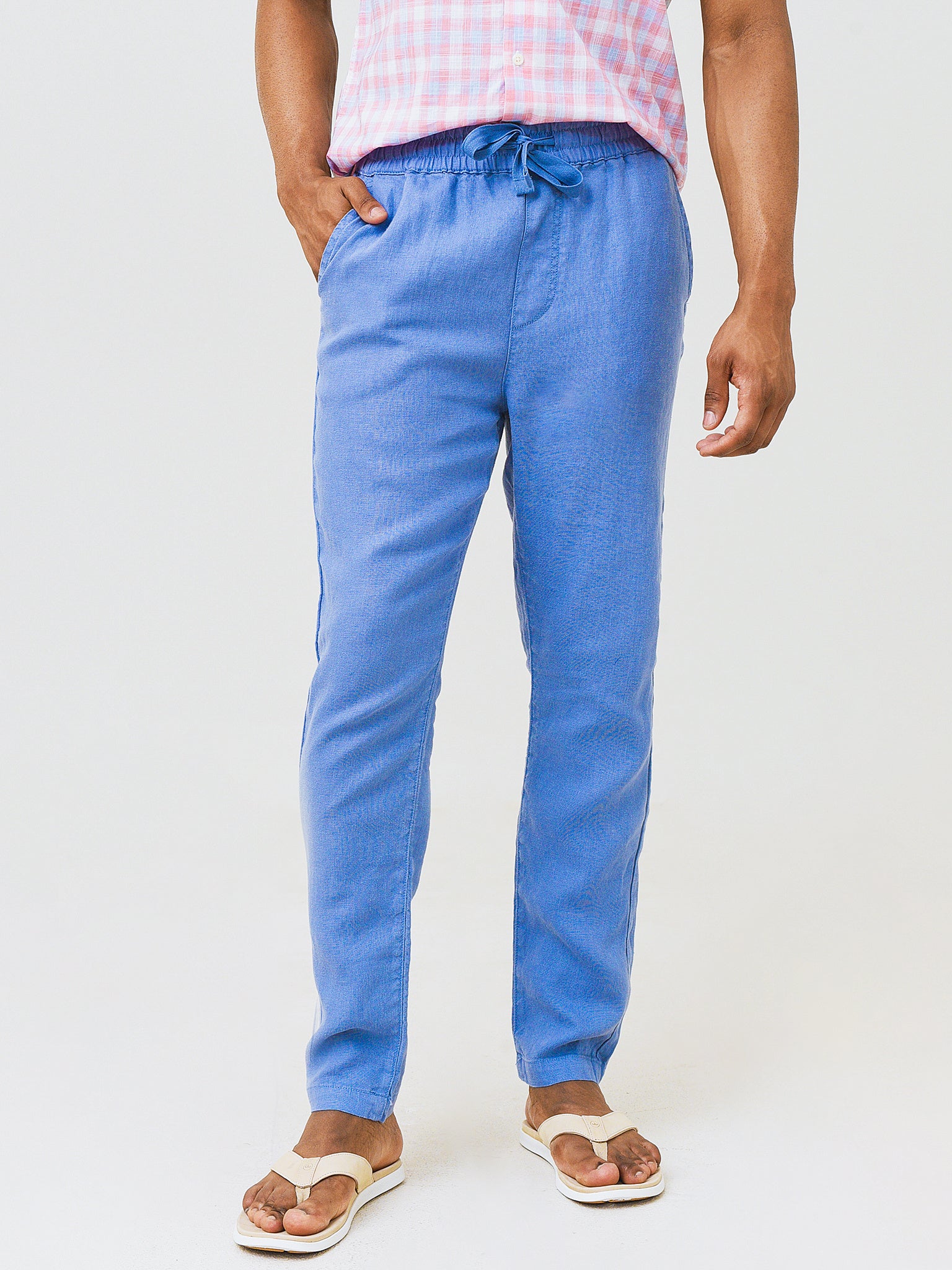 Joes Men's Linen Drawstring Trouser - Saint Bernard