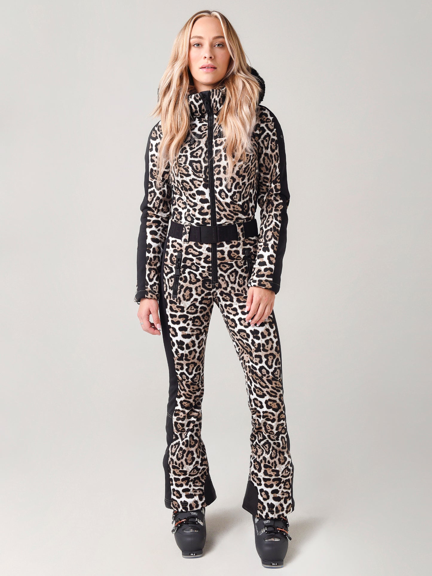 Goldbergh Women's Cougar Jumpsuit Faux-Fur Leopard Ski Suit