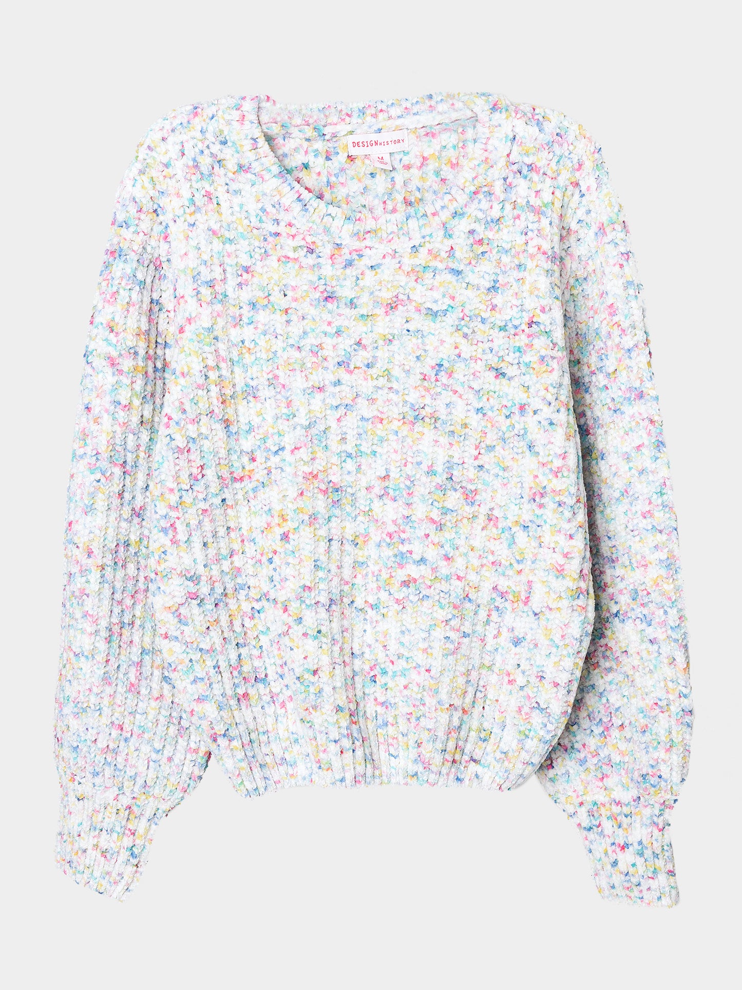 Design History Girls' Space Dye Chenille Sweater