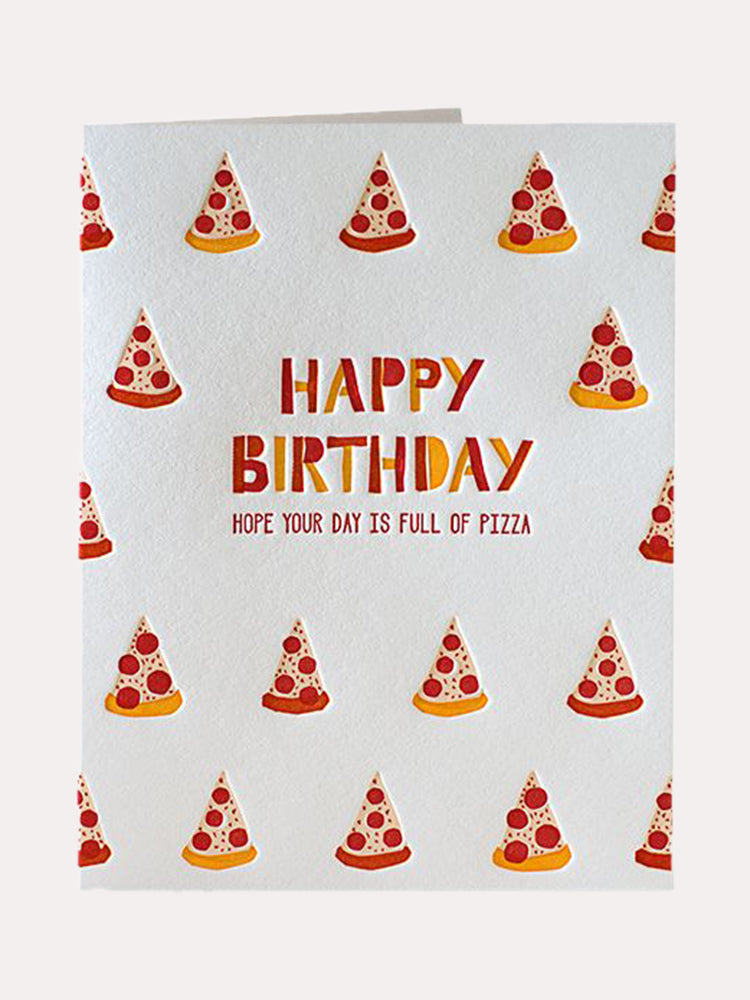 Elum Pizza Birthday Greeting Card