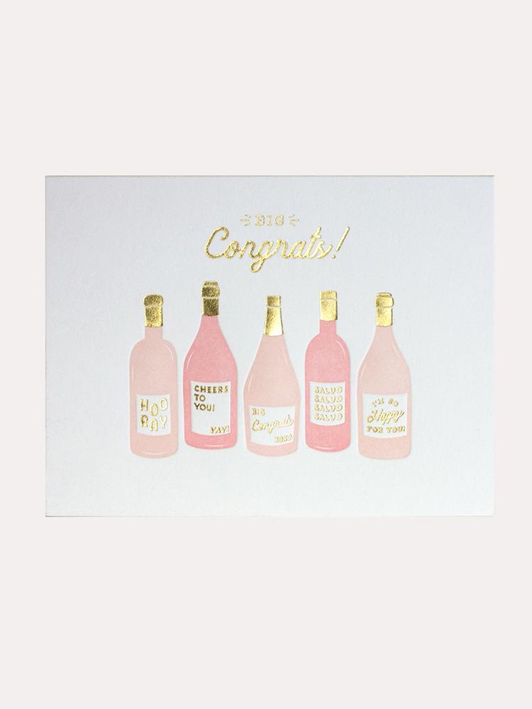 Elum Rosé Congrats Greeting Card - Saint Bernard