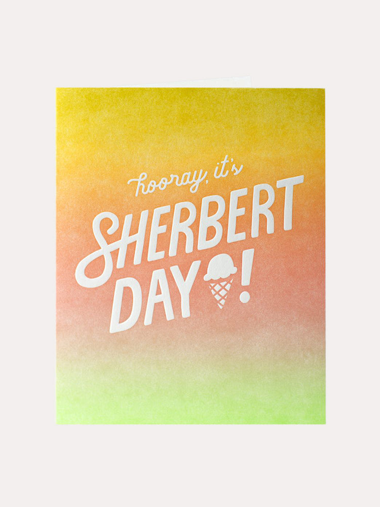Elum Sherbet Day Birthday Card - Saint Bernard