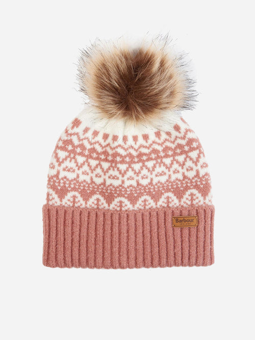 Barbour Girls' Alpine Fair Isle Pom Beanie