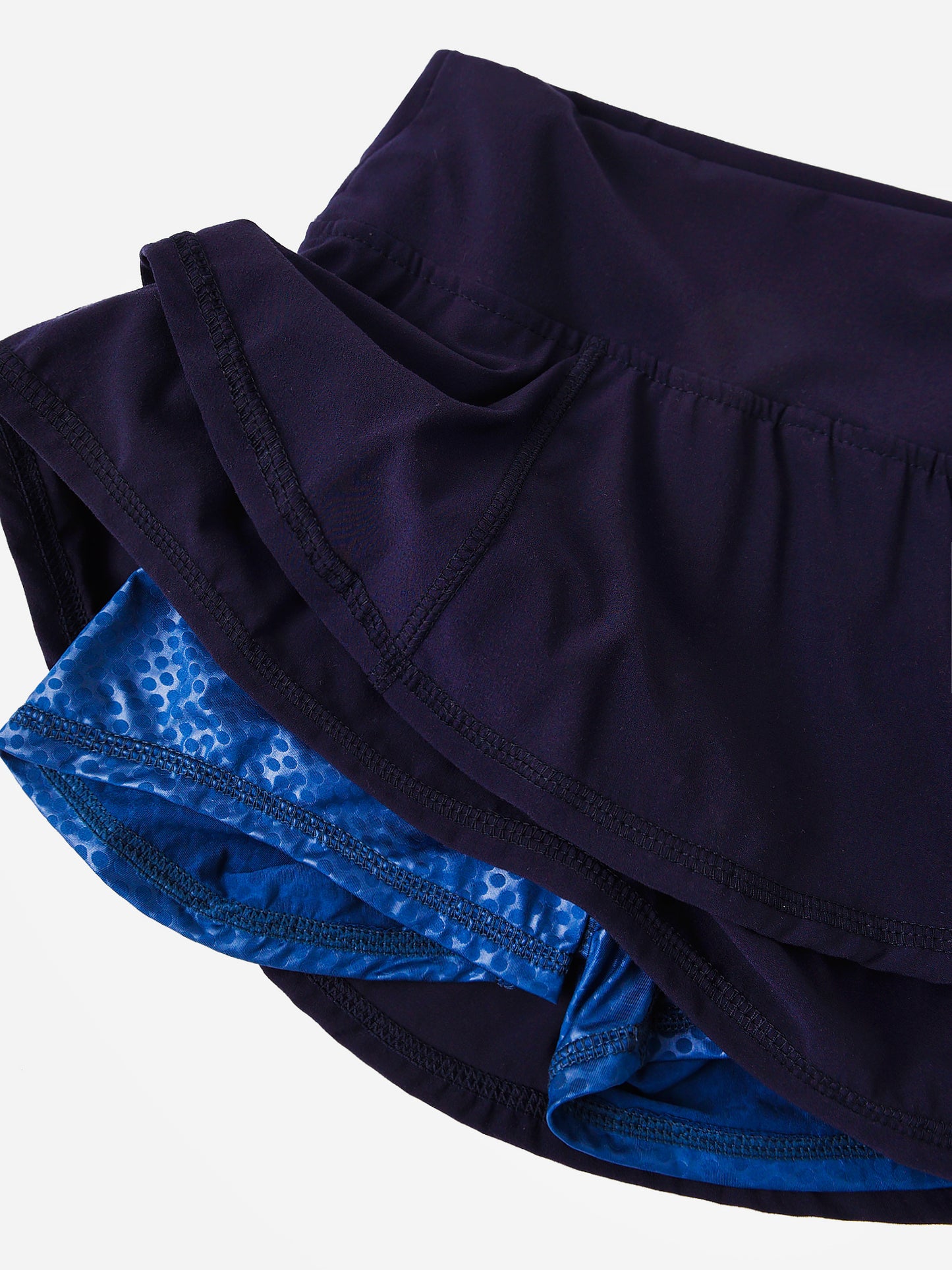 GIRLS RUFFLE SKIRTxNAVY-alt1