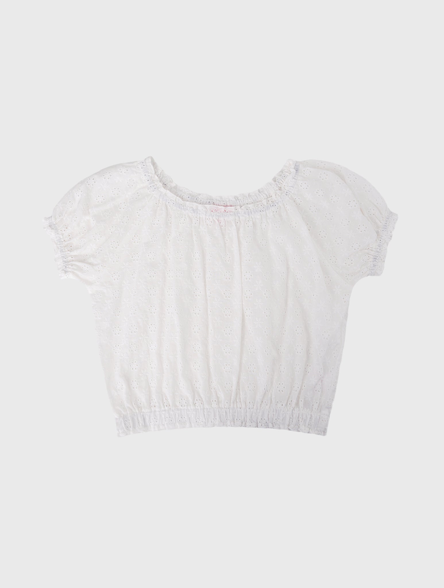 Design History Girls' Eyelet Top - Saint Bernard
