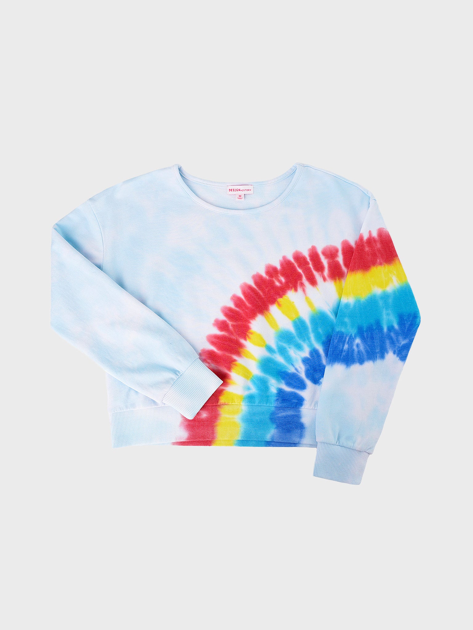 Design History Girls' Tie Dye Long Sleeve Top - Saint Bernard