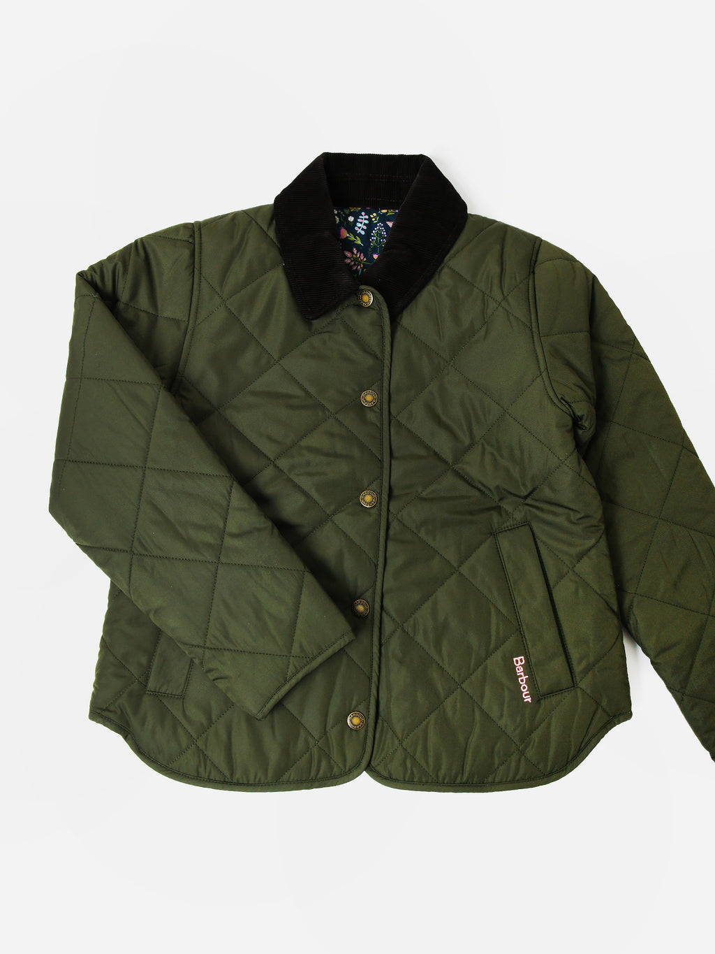 Barbour Girls' Foxley Reversible Quilted Jacket - Saint Bernard