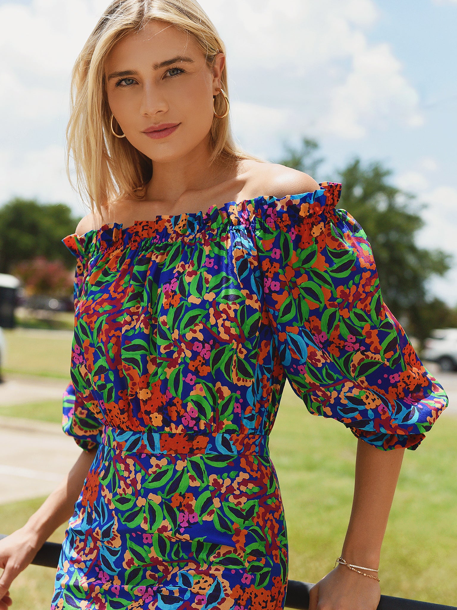 saloni grace off the shoulder dress Grace Off-the-shoulder Silk Dress