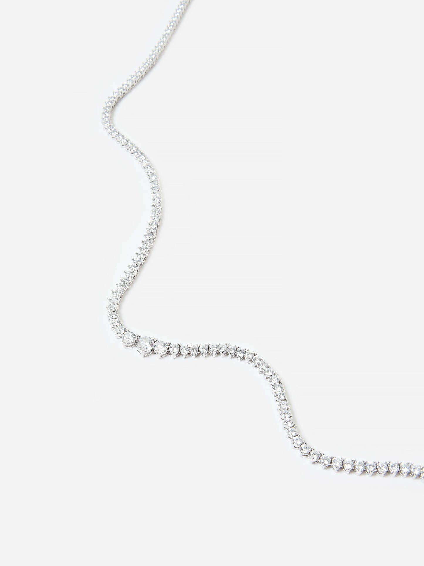 Shashi Women's Graduated Diamond Tennis Necklace - Saint Bernard