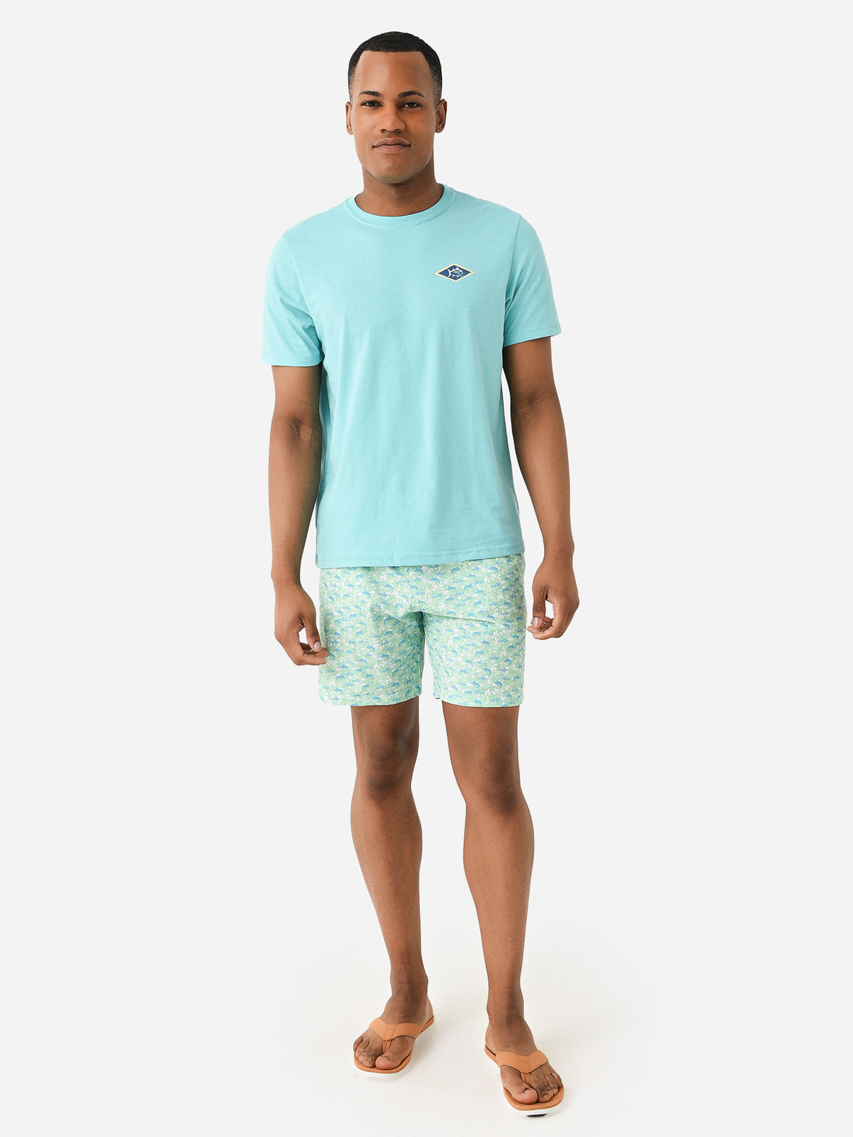 Bermies Men's Green Marlin Swim Trunk