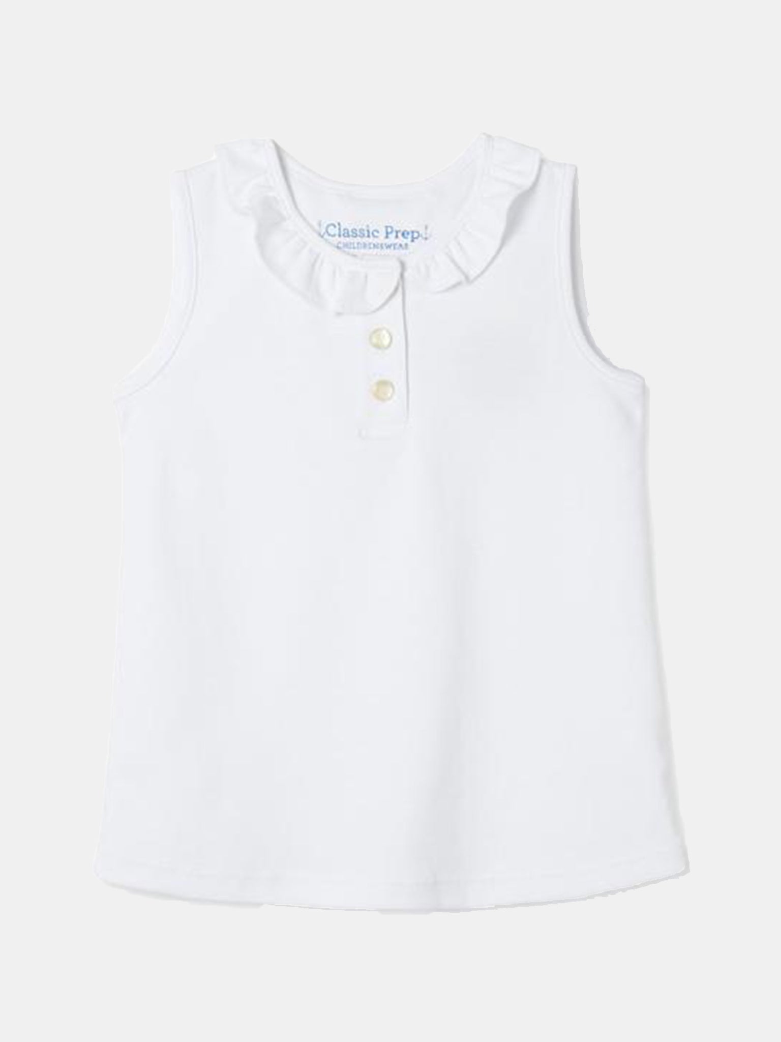 Classic Prep Girls' Zoe Sleeveless Polo Shirt - Saint Bernard