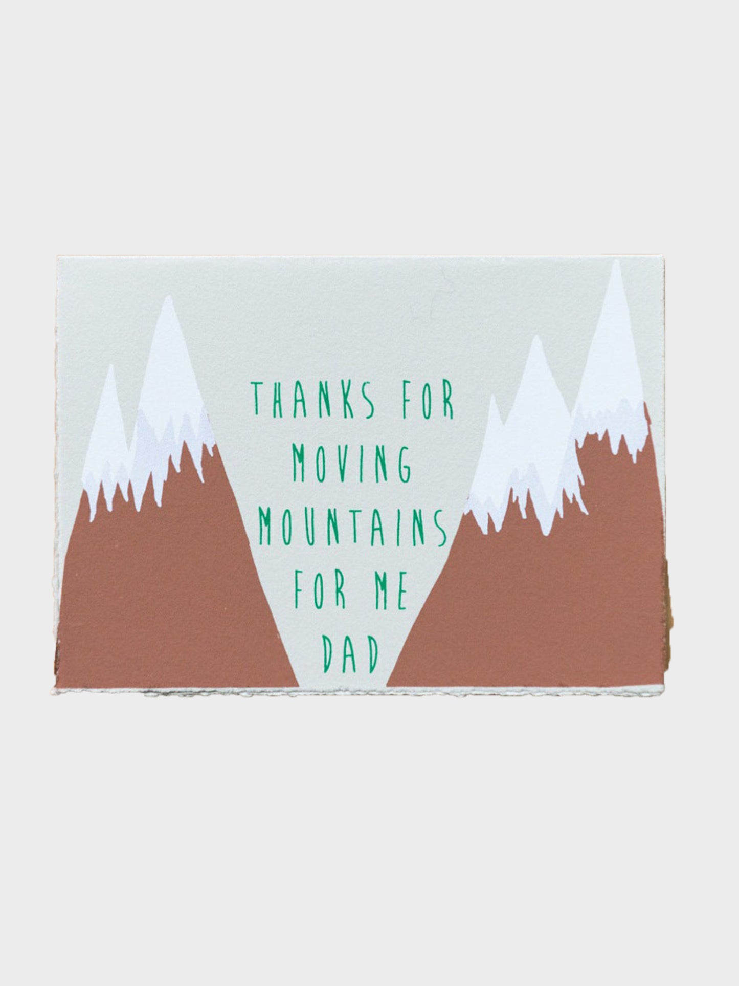 Gold Teeth Brooklyn Thanks For Moving Mountains Dad Greeting Card