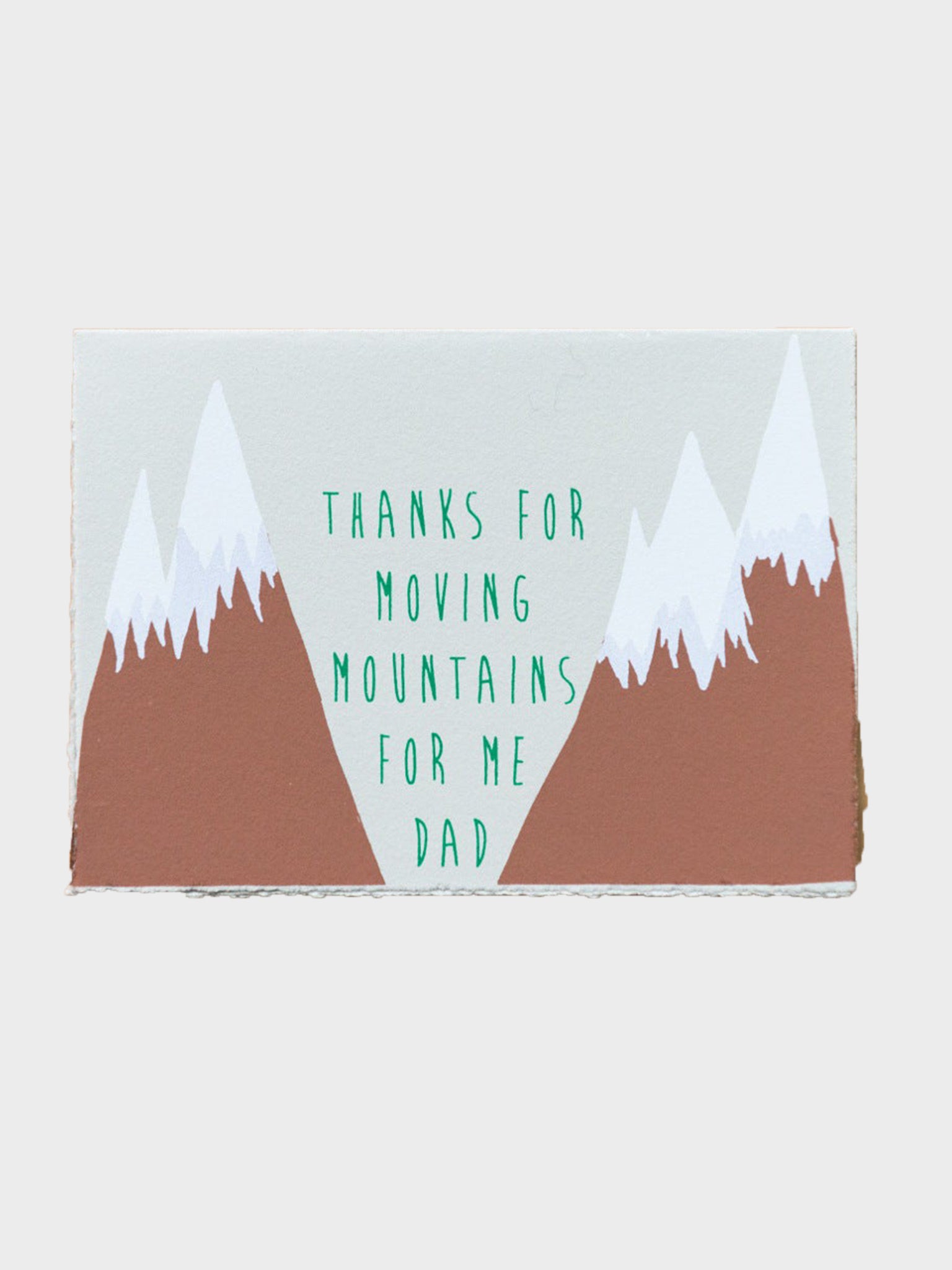 Gold Teeth Brooklyn Thanks For Moving Mountains Dad Greeting Card - Saint Bernard