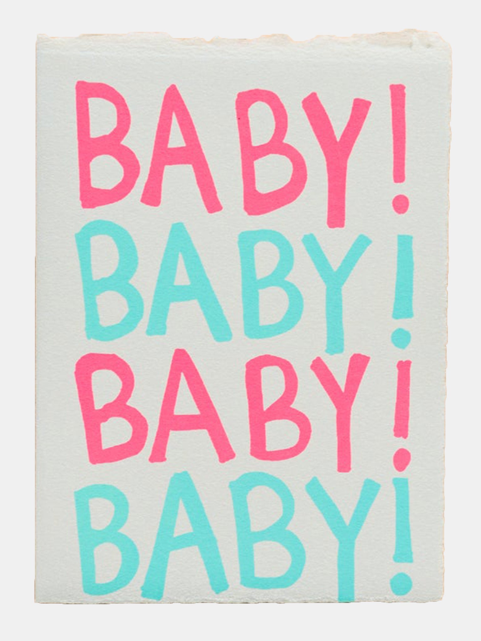 Alphabet Studios Baby! Baby! Card - Saint Bernard
