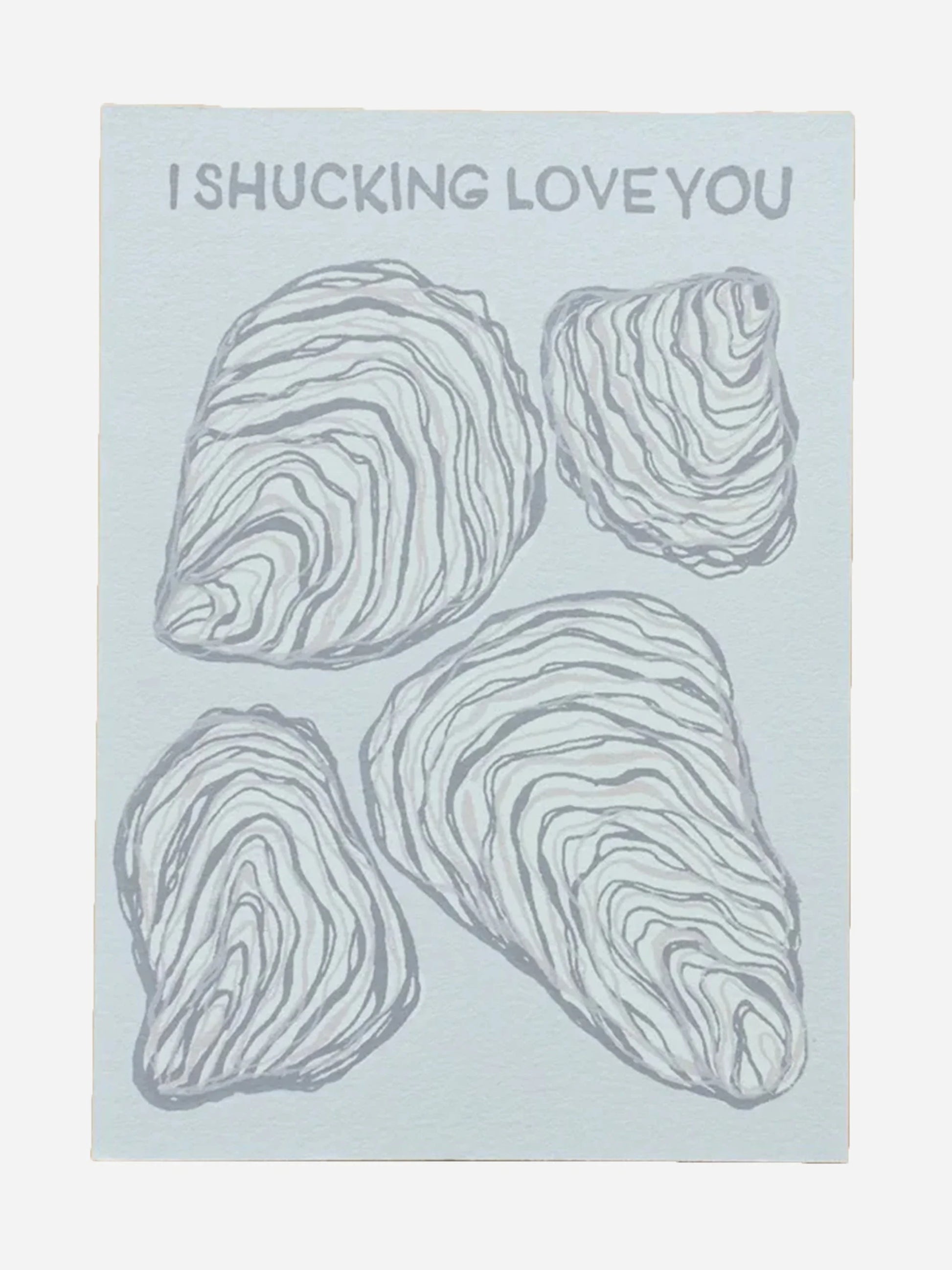 Alphabet Studios Oyster Love Card - Saint Bernard