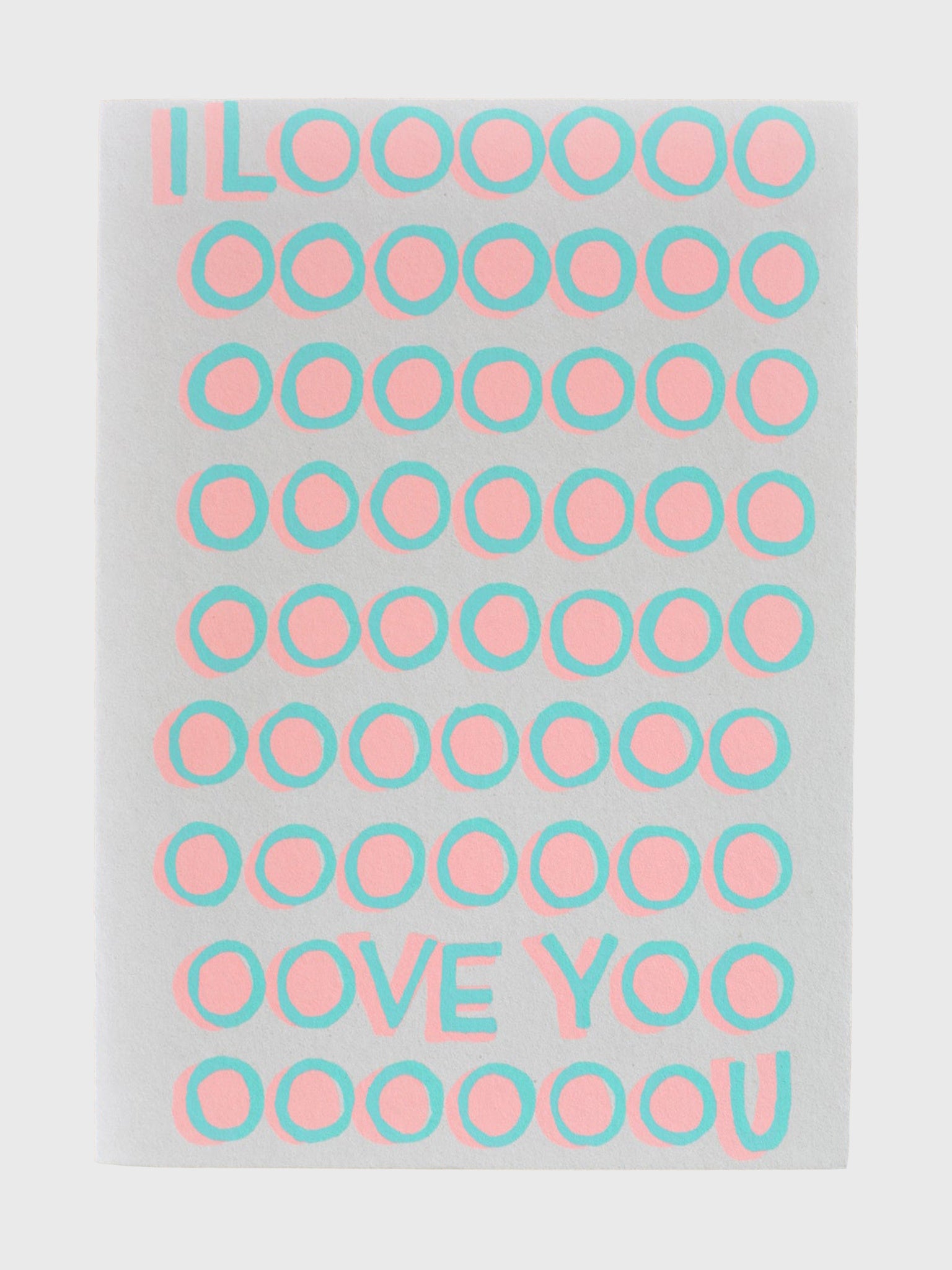 Alphabet Studios I Looooove You Card - Saint Bernard