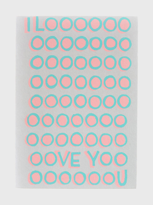 Alphabet Studios I Looooove You Card