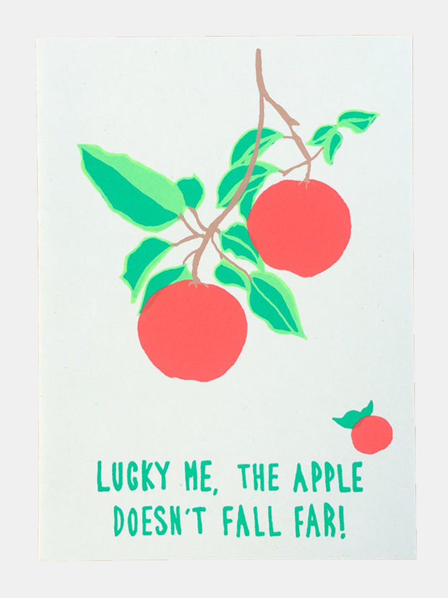 Gold Teeth Brooklyn Apple Branch Father's Day Card - Saint Bernard