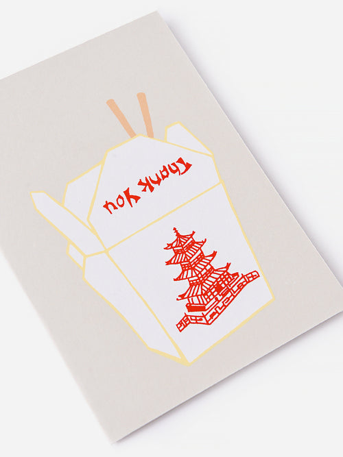 Alphabet Studios Thank You Take Out Container Card