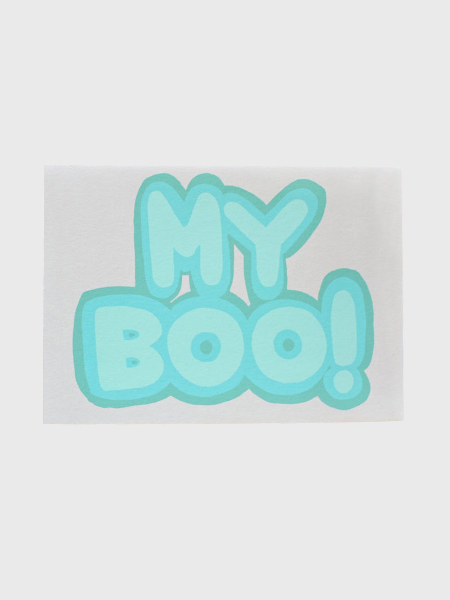 Gold Teeth Brooklyn My Boo Shadow Greeting Card - Saint Bernard