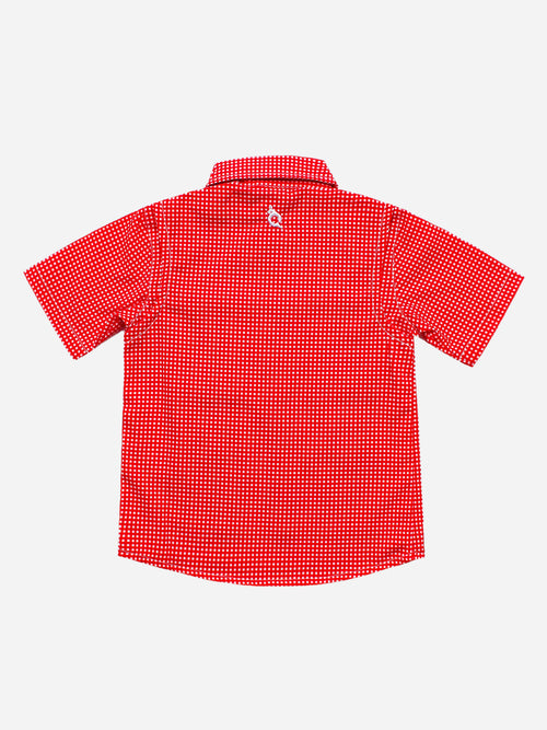 Blue Quail Girls' Guayabera Gingham Dress