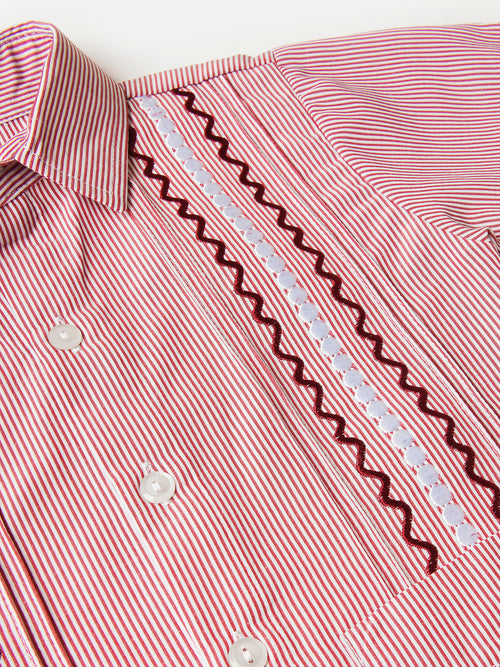 Six Honeybees Boys' Guayabera Shirt