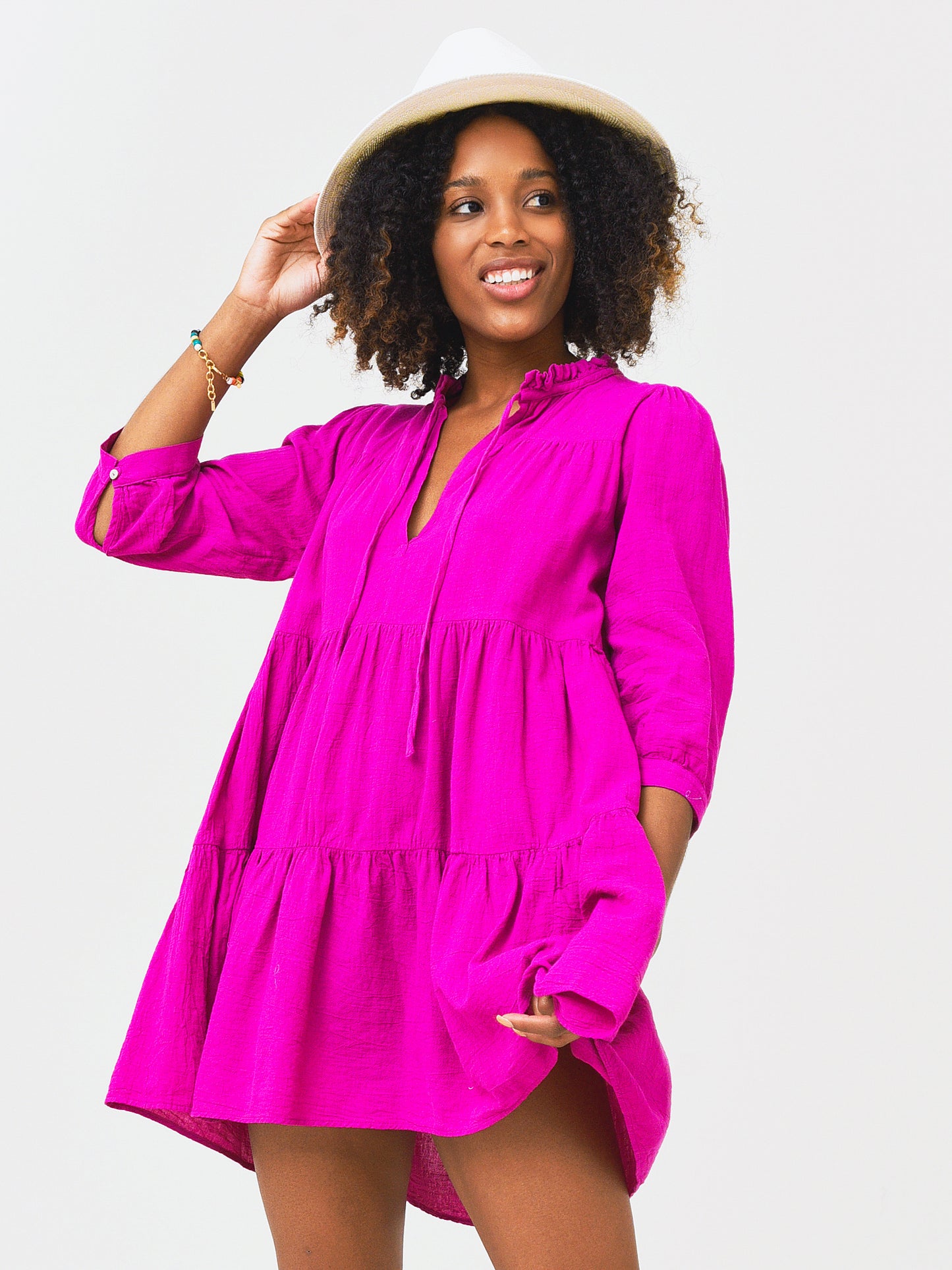 Honorine Women's Short Giselle Dress - Saint Bernard